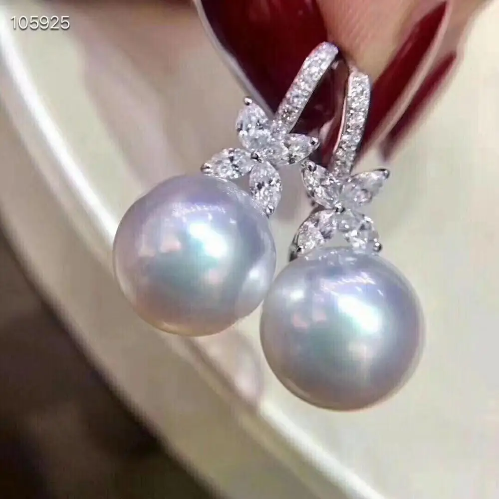 Pure 925 Sterling Silver Fine Jewelry Fresh Water White 9-10mm Round Pearl Dangle Earrings for Women Fine Pearl Earrings
Pure 925 Sterling Silver Fine Jewelry Fresh Water White 9-10mm Round Pearl Dangle Earrings for Women Fine Pearl Earrings