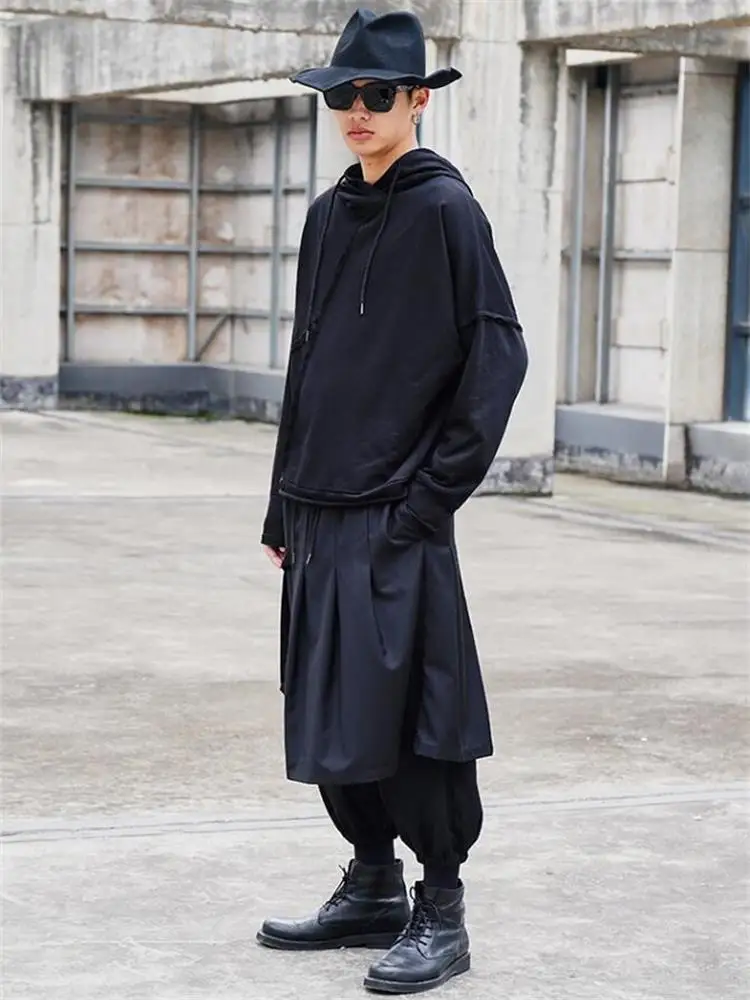 Men's Culottes Spring And Autumn New Dark Singer Hair Stylist Style Asymmetrical Skirt Small Foot Pants Large Size Nine Pants
Men's Culottes Spring And Autumn New Dark Singer Hair Stylist Style Asymmetrical Skirt Small Foot Pants Large Size Nine Pants