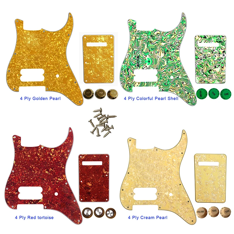 Xinyue Parts - For FD US 72' 11 Screw Hole Standard Strat Player Humbucker H Guitar Pickguard & Back Plate & Control Knob
Xinyue Parts - For FD US 72' 11 Screw Hole Standard Strat Player Humbucker H Guitar Pickguard & Back Plate & Control Knob