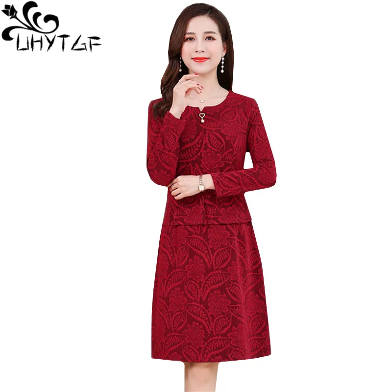 UHYTGF Spring Autumn Dress Women Long Sleeve O Neck Elegant Dresses For Women 2022 Temperament Casual 5XL Big Size Dress 1029
UHYTGF Spring Autumn Dress Women Long Sleeve O Neck Elegant Dresses For Women 2022 Temperament Casual 5XL Big Size Dress 1029