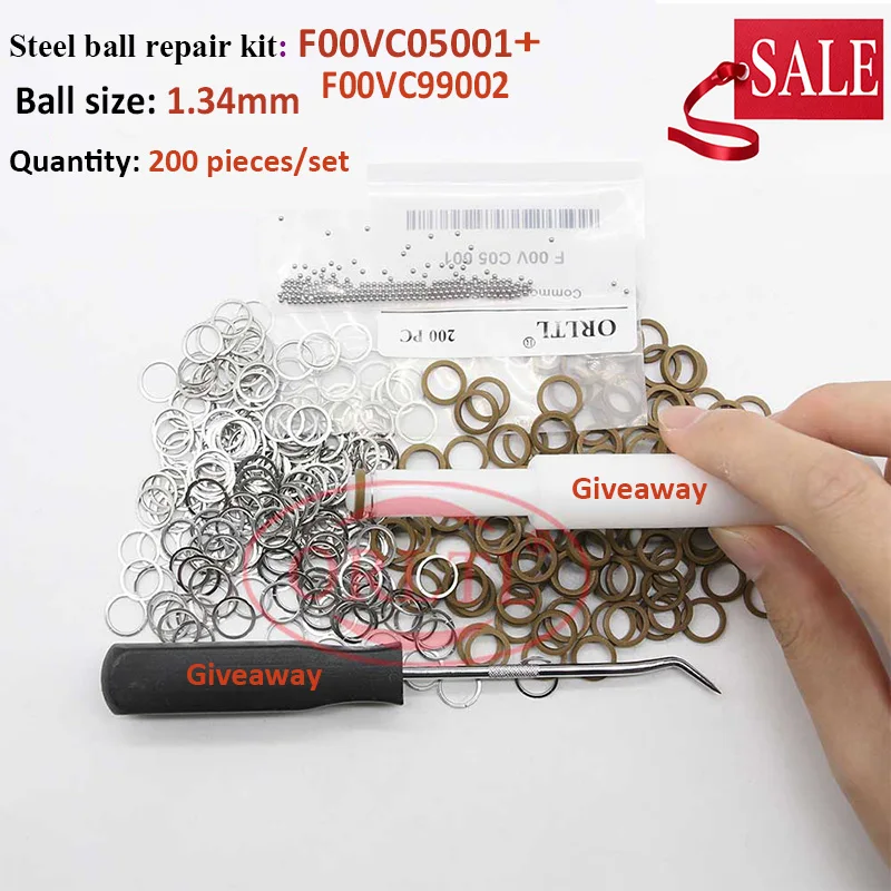 F00VC99002 Diesel Injector Repair Kits Steel Ball F00VC05001 1.34mm Fuel Injector ball kit for Bosch INJECTOR ORLTL
F00VC99002 Diesel Injector Repair Kits Steel Ball F00VC05001 1.34mm Fuel Injector ball kit for Bosch INJECTOR ORLTL