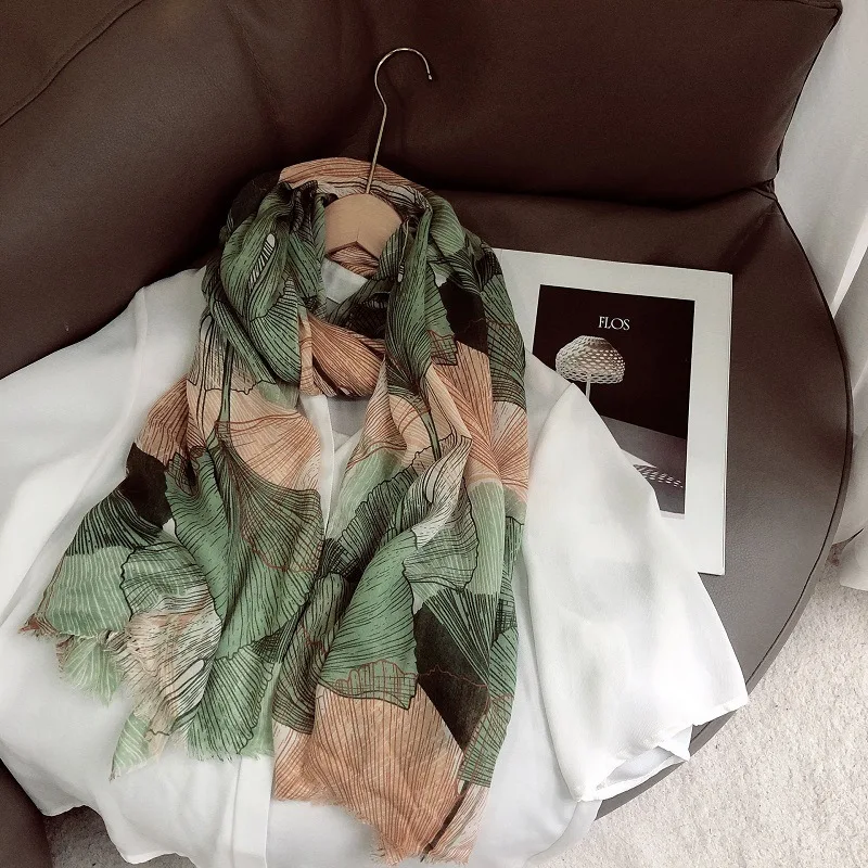 2021 Fashion Big Ginkgo Print Fringe Scarf Shawls Long Soft Leaf Scarves Hijab Wrap 6 Color Wholesale 10pcs/LOT
2021 Fashion Big Ginkgo Print Fringe Scarf Shawls Long Soft Leaf Scarves Hijab Wrap 6 Color Wholesale 10pcs/LOT