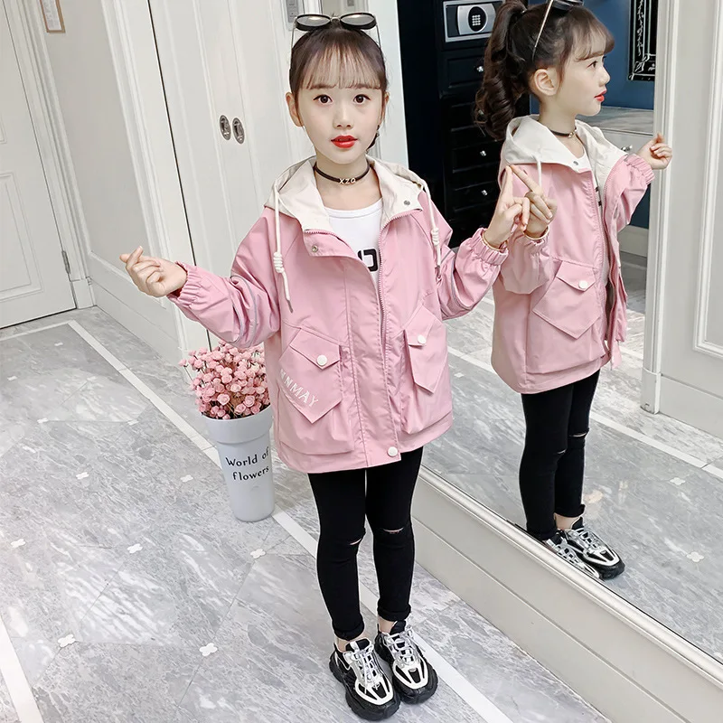 Girls Hooded Zipper Jackets 2021 Spring New Outerwear Spring Fall Fashion Kids Coats for School Girls Clothes For 6 10 12 Years
Girls Hooded Zipper Jackets 2021 Spring New Outerwear Spring Fall Fashion Kids Coats for School Girls Clothes For 6 10 12 Years