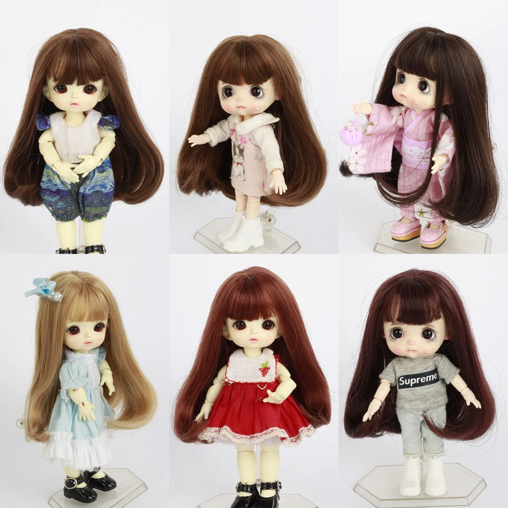 MUZIWIG 1/8 BJD Doll Wig Doll Accessories Soft Fiber Short Wigs For Cute Baby Doll 1/8 BJD/SD Dolls Gift Toy For Girl
MUZIWIG 1/8 BJD Doll Wig Doll Accessories Soft Fiber Short Wigs For Cute Baby Doll 1/8 BJD/SD Dolls Gift Toy For Girl
