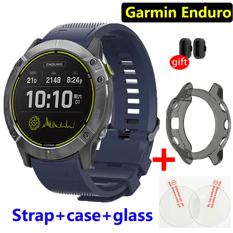 Ремешок для смарт-часов Garmin Enduro, быстросъемный силиконовый браслет + чехол, Защитная пленка для экрана от пыли
Ремешок для смарт-часов Garmin Enduro, быстросъемный силиконовый браслет + чехол, Защитная пленка для экрана от пыли