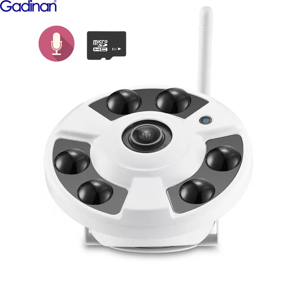 Gadinan 5MP Wifi Camera 1.7mm Fisheye Lens Panoramic 180 degree Motion Detection Home CCTV Security Audio IP Camera iCSee
Gadinan 5MP Wifi Camera 1.7mm Fisheye Lens Panoramic 180 degree Motion Detection Home CCTV Security Audio IP Camera iCSee
