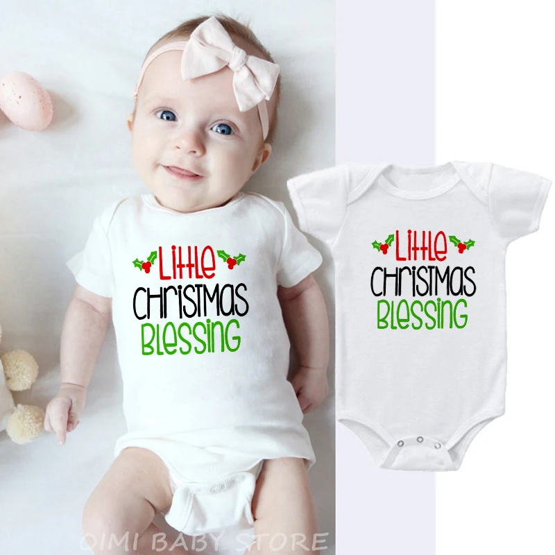 Newborn Little Christmas Blessing Baby Bodysuit Cotton Infant Boy Girl Soft Short Sleeve Party Dress Jumpsuit Baby Funny Clothes
Newborn Little Christmas Blessing Baby Bodysuit Cotton Infant Boy Girl Soft Short Sleeve Party Dress Jumpsuit Baby Funny Clothes