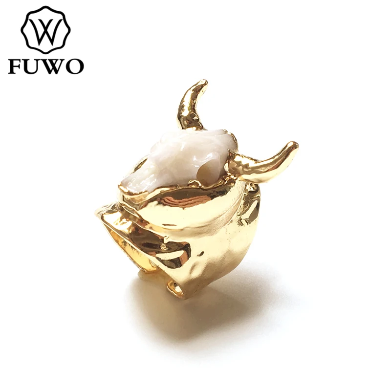 FUWO Trendy Women Resin Copper Animal Bull Rings Elegant Carved Gold Color Fashion Jewelry Fit Female Wedding Party RG025
FUWO Trendy Women Resin Copper Animal Bull Rings Elegant Carved Gold Color Fashion Jewelry Fit Female Wedding Party RG025