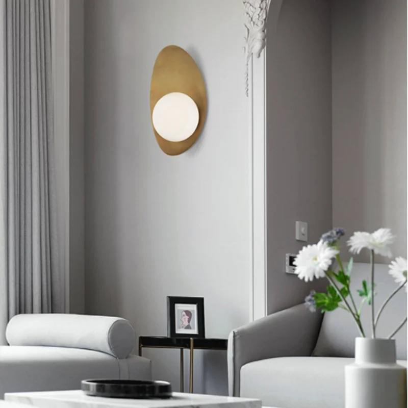 Nouvel Sconce Modern Oval Metal LED wall lamp Nordic White Parlor Bedroom Surface Mount Golden 90-260V Glass Loft ball wall lamp
Nouvel Sconce Modern Oval Metal LED wall lamp Nordic White Parlor Bedroom Surface Mount Golden 90-260V Glass Loft ball wall lamp