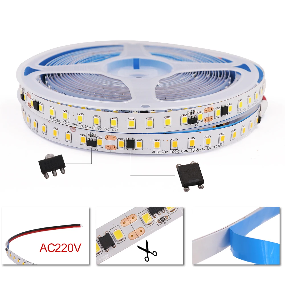 5M Led Strip SMD2835 220V Led Strip Lights 120Leds/M Waterproof Flexible Led Tape Outdoor Decoration Ribbon Led Light Led Stripe
5M Led Strip SMD2835 220V Led Strip Lights 120Leds/M Waterproof Flexible Led Tape Outdoor Decoration Ribbon Led Light Led Stripe