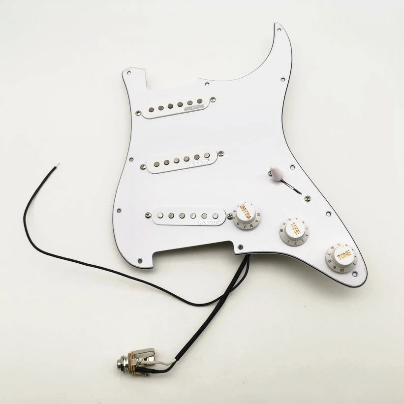 New Guitar Pickups Wilkinson WVS Alnico5 Vintage Pickups SSS Guitar Wiring Harness Fits ST Guitar
New Guitar Pickups Wilkinson WVS Alnico5 Vintage Pickups SSS Guitar Wiring Harness Fits ST Guitar