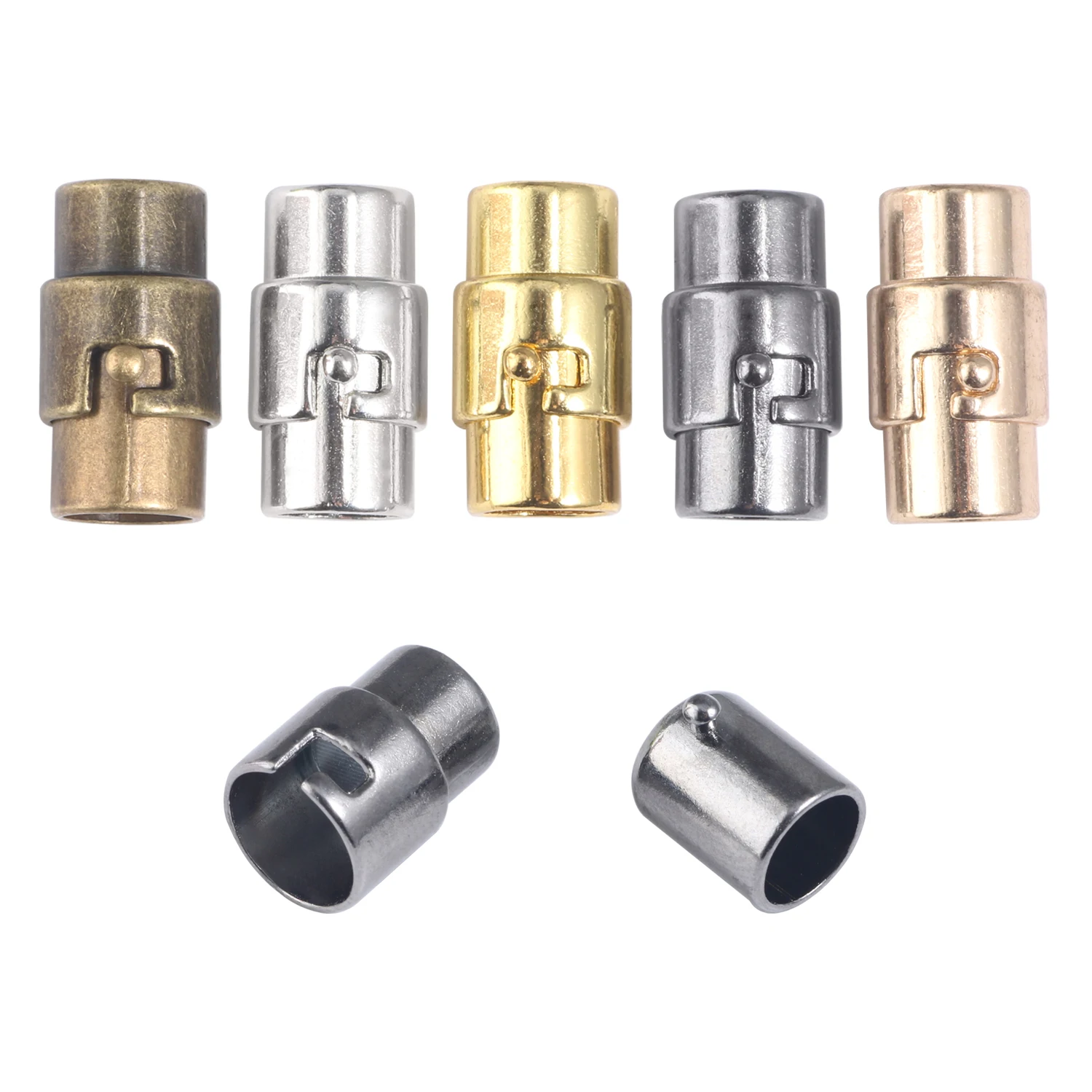 5Sets Metal Strong Magnetic Clasps for DIY Jewelry Making Leather Cord Bracelet Necklace Magnet End Clasp Connectors
5Sets Metal Strong Magnetic Clasps for DIY Jewelry Making Leather Cord Bracelet Necklace Magnet End Clasp Connectors