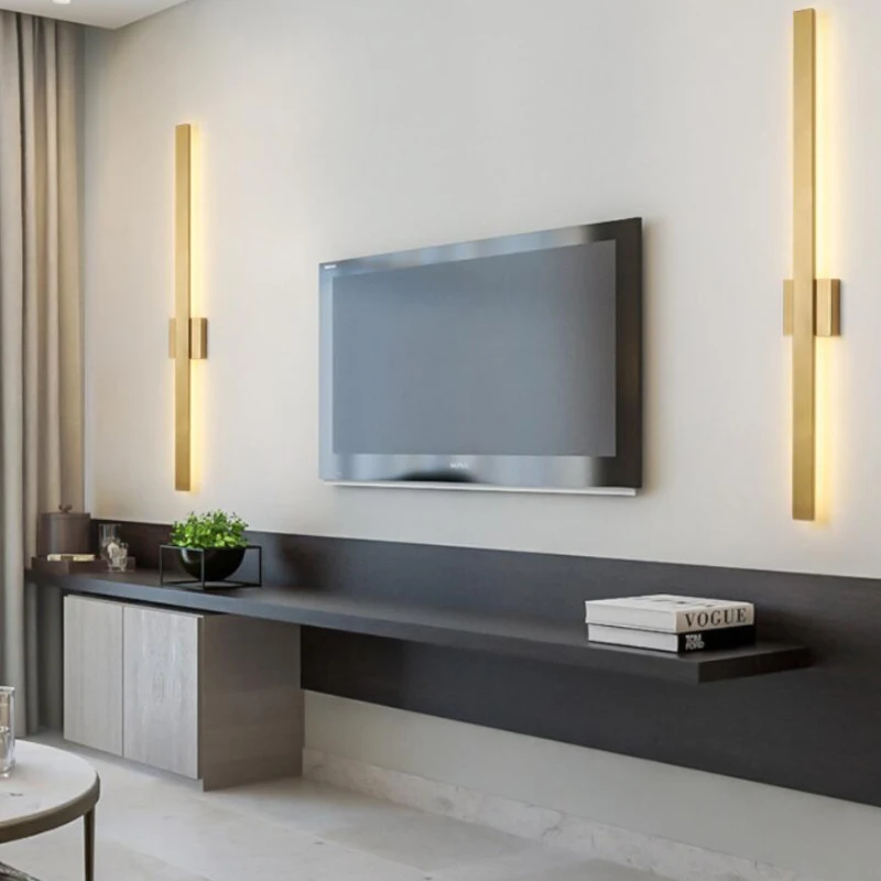 Nordic Minimalist Long Wall Lamps Modern Led Wall light Indoor Living Room bedroom LED Bedside Lamp Home Decor Lighting Fixtures
Nordic Minimalist Long Wall Lamps Modern Led Wall light Indoor Living Room bedroom LED Bedside Lamp Home Decor Lighting Fixtures
