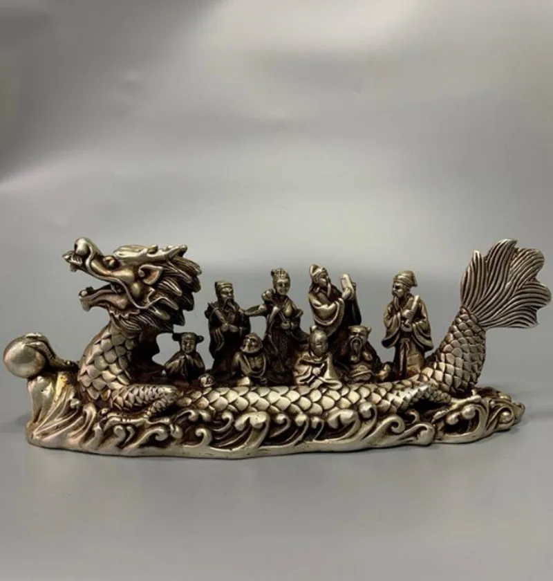 Archaize White copper eight immortals ride dragon household decoration crafts statue
Archaize White copper eight immortals ride dragon household decoration crafts statue