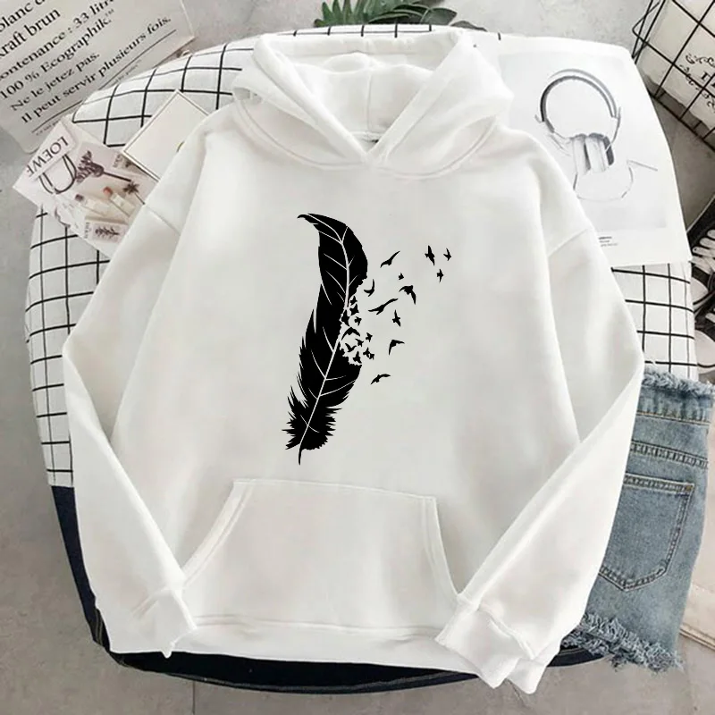 Hipster Hooded Sweatshirts Women Black leaves Print Hoodie Women's Sweatshirt Hoodies Ladies Long Sleeve Casual Warm Pullover
Hipster Hooded Sweatshirts Women Black leaves Print Hoodie Women's Sweatshirt Hoodies Ladies Long Sleeve Casual Warm Pullover