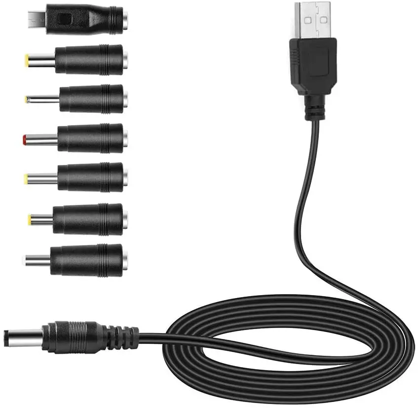 Кабель питания/адаптер USB на 12 В, 7 наконечников для светодиодной гибкой светильник вой ленты, переключателя, маршрутизатора, системы видеонаблюдения, беспроводной
Кабель питания/адаптер USB на 12 В, 7 наконечников для светодиодной гибкой светильник вой ленты, переключателя, маршрутизатора, системы видеонаблюдения, беспроводной