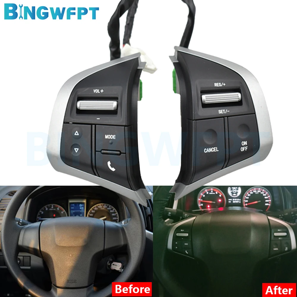 (2 Color) Cruise Control Switch Audio Volume Button For Isuzu D-Max DMAX For Chevrolet Dmax 2019 Steering Wheel Button
(2 Color) Cruise Control Switch Audio Volume Button For Isuzu D-Max DMAX For Chevrolet Dmax 2019 Steering Wheel Button