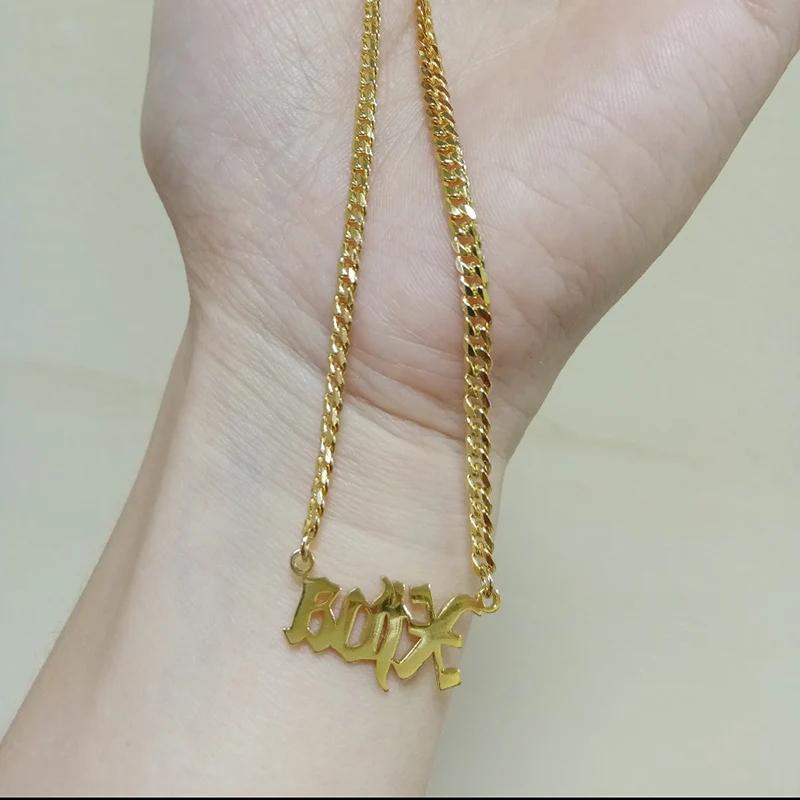 925 Solid Name Necklaces With 3mm Cuban Chain Customized 3mm Cuban Chain Nameplate Necklace For Men Women Hip Hop Jewelry Gift
925 Solid Name Necklaces With 3mm Cuban Chain Customized 3mm Cuban Chain Nameplate Necklace For Men Women Hip Hop Jewelry Gift