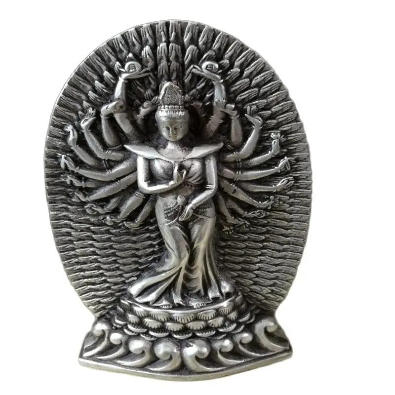 Thousand-Hand Bodhisattva Furnishing Articles Copper Mine Loader Silver Buddha
Thousand-Hand Bodhisattva Furnishing Articles Copper Mine Loader Silver Buddha