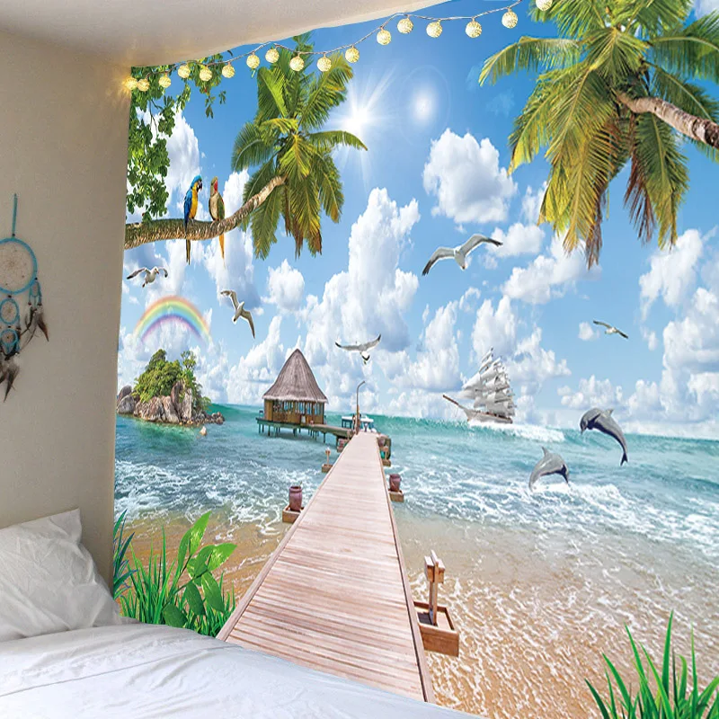 Admire The Sea View Psychedelic Tapestry Boho Mandala Wall Mounted Royal Blue Hippie Wall Tapestry Home Decoration Cloth
Admire The Sea View Psychedelic Tapestry Boho Mandala Wall Mounted Royal Blue Hippie Wall Tapestry Home Decoration Cloth