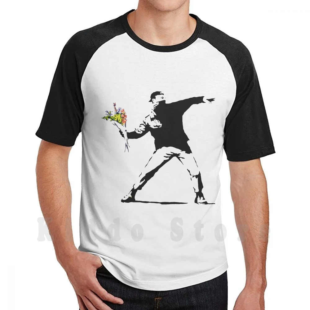 Man Holding Flowers T Shirt Print For Men Cotton New Cool Tee Banksi Banksy Bansi Banski Bansky Bansy Basket Chemisette Dorothy 
Man Holding Flowers T Shirt Print For Men Cotton New Cool Tee Banksi Banksy Bansi Banski Bansky Bansy Basket Chemisette Dorothy