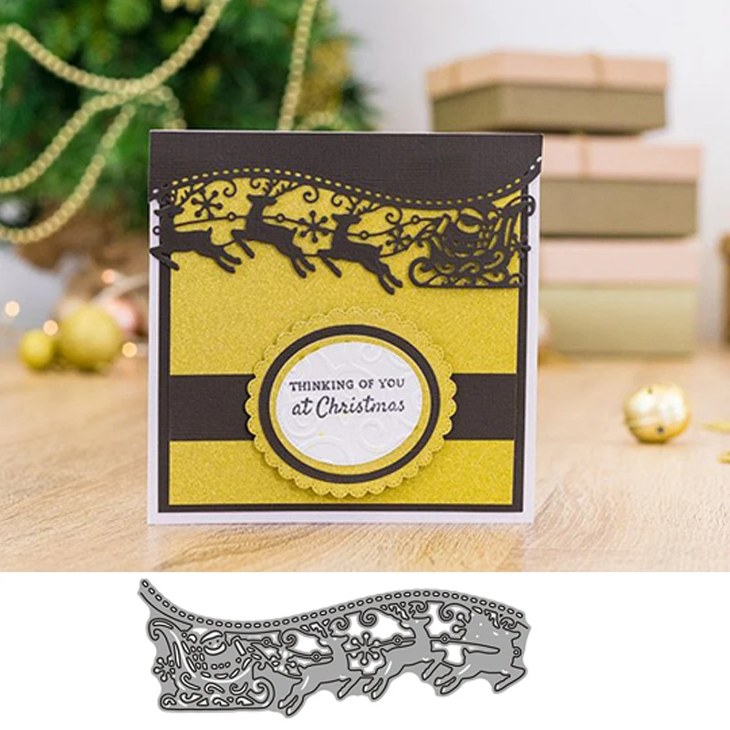 Christmas Lace Metal Cutting Dies Santa Claus Deer Stencil Scrapbooking Embossing Fold for Card Making Photo Album Decorative
Christmas Lace Metal Cutting Dies Santa Claus Deer Stencil Scrapbooking Embossing Fold for Card Making Photo Album Decorative