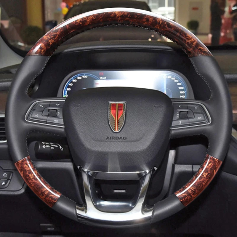 For Hongqi H5 H7 HS3 HS5 HS7 Modification parts DIY imitation peach wood grain interior leather steering wheel cover
For Hongqi H5 H7 HS3 HS5 HS7 Modification parts DIY imitation peach wood grain interior leather steering wheel cover