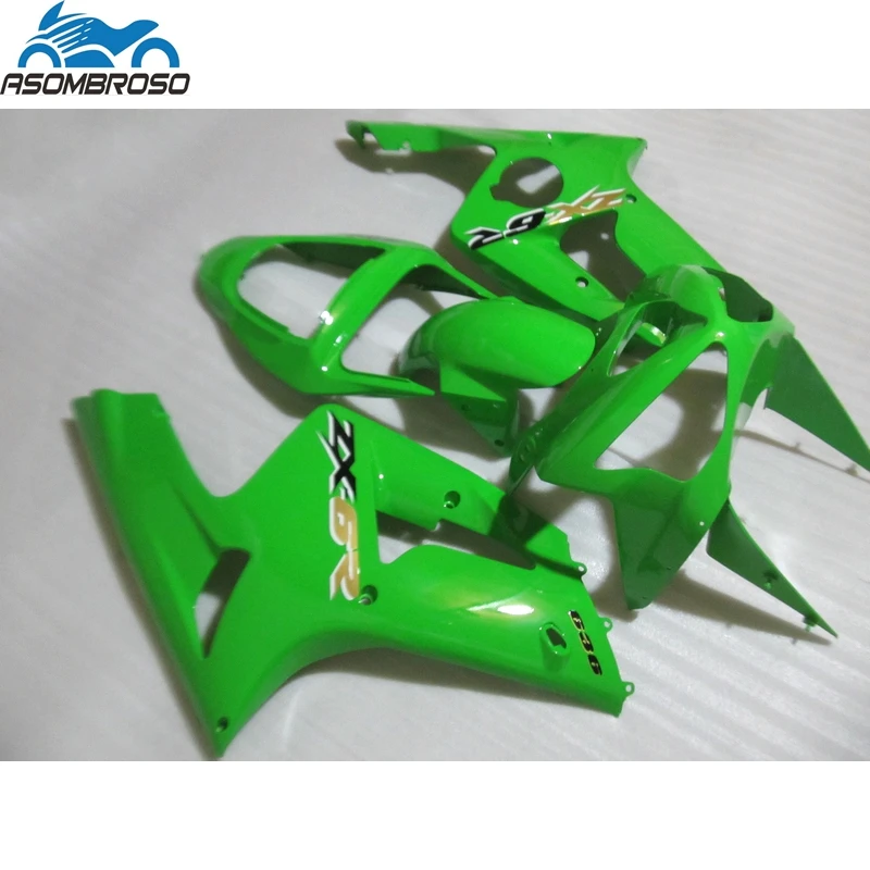 Custom Paint Injection Molding Bodyworks for Kawasaki Ninja ZX6R fairing kit 2003 2004 all green fairing set zx6r 03 04 GV13
Custom Paint Injection Molding Bodyworks for Kawasaki Ninja ZX6R fairing kit 2003 2004 all green fairing set zx6r 03 04 GV13