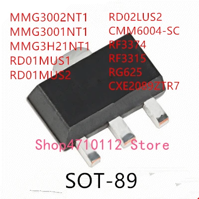 10PCS MMG3002NT1 MMG3001NT1 MMG3H21NT1 RD01MUS1 RD01MUS2 RD02LUS2 CMM6004-SC RF3374 RF3315 RG625 CXE2089Z SOT-89 IC
10PCS MMG3002NT1 MMG3001NT1 MMG3H21NT1 RD01MUS1 RD01MUS2 RD02LUS2 CMM6004-SC RF3374 RF3315 RG625 CXE2089Z SOT-89 IC