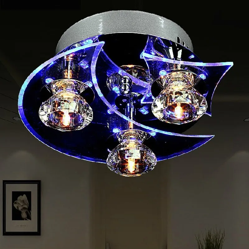 Creative restaurant dining room crystal chandelier fashion bedroom lamp personality moon star led aisle ceiling lamp LB32313
Creative restaurant dining room crystal chandelier fashion bedroom lamp personality moon star led aisle ceiling lamp LB32313