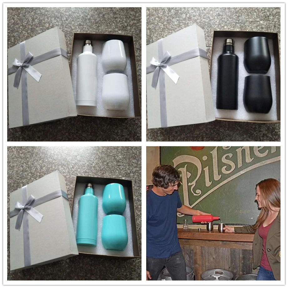 Gift Set 12oz Egg shaped cups wine tumblers and Bottle stainless steel insulated vacuum 2-wall water coffee mugs
Gift Set 12oz Egg shaped cups wine tumblers and Bottle stainless steel insulated vacuum 2-wall water coffee mugs
