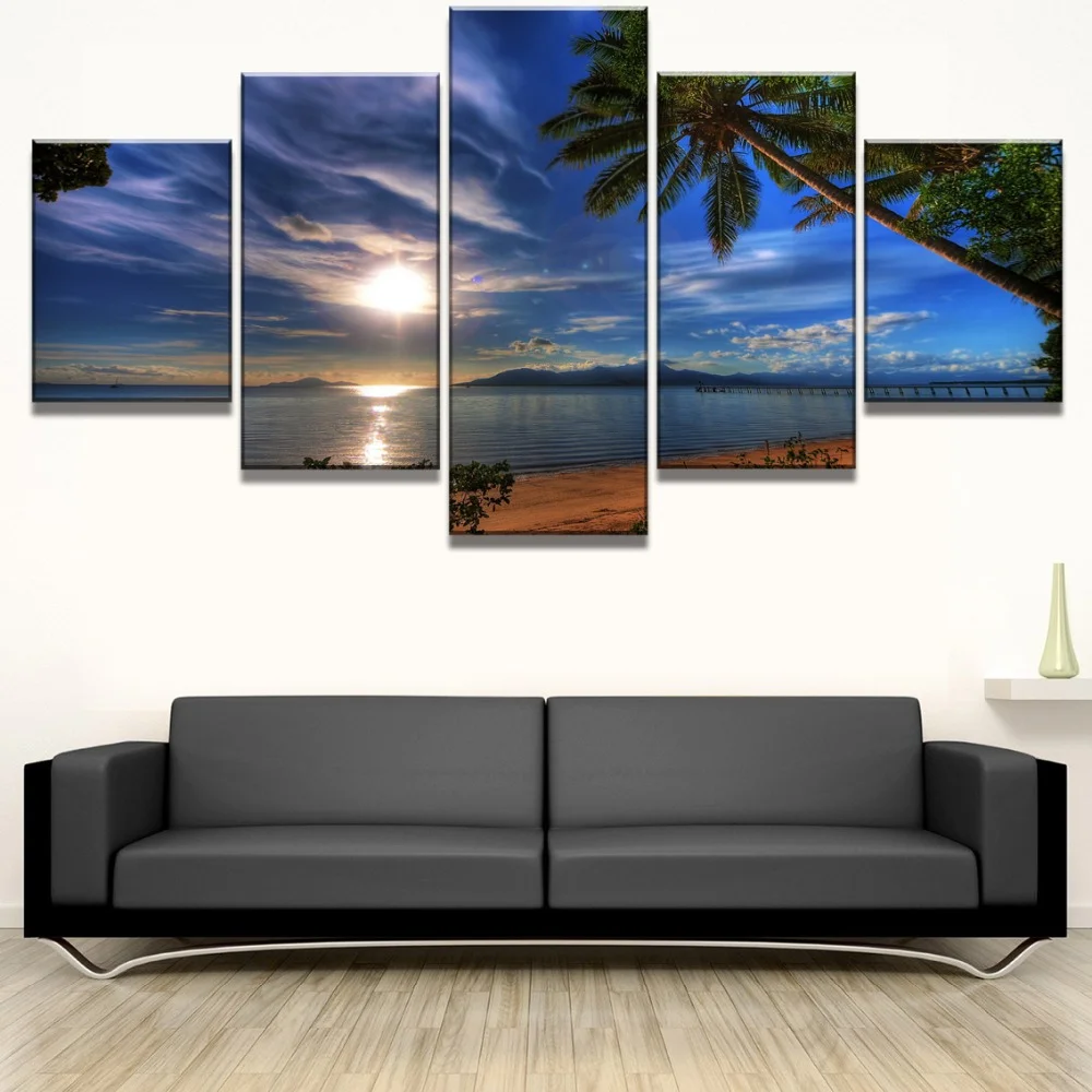 Wall Art Canvas Painting 5 Piece Modern Seaside Print Decorative Picture Panel Art Canvas Home Decor 
Wall Art Canvas Painting 5 Piece Modern Seaside Print Decorative Picture Panel Art Canvas Home Decor