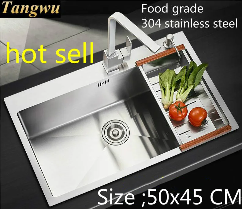 Free shipping Common food grade 304 stainless steel kitchen sink single slot 3 mm thick, durable 50x45 CM
Free shipping Common food grade 304 stainless steel kitchen sink single slot 3 mm thick, durable 50x45 CM