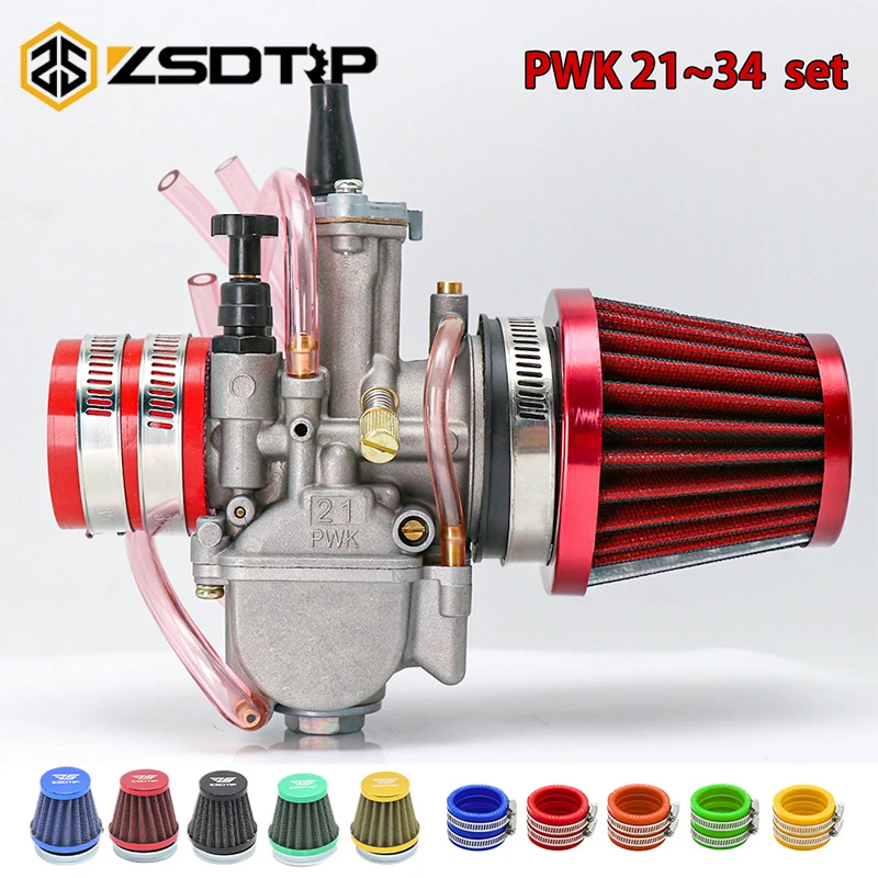 ZSDTRP Motorcycle PWK Carburetor With Air Filter Adapter 21 24 26 28 30 32 34mm for ATV Dirt Bike GO KART
ZSDTRP Motorcycle PWK Carburetor With Air Filter Adapter 21 24 26 28 30 32 34mm for ATV Dirt Bike GO KART