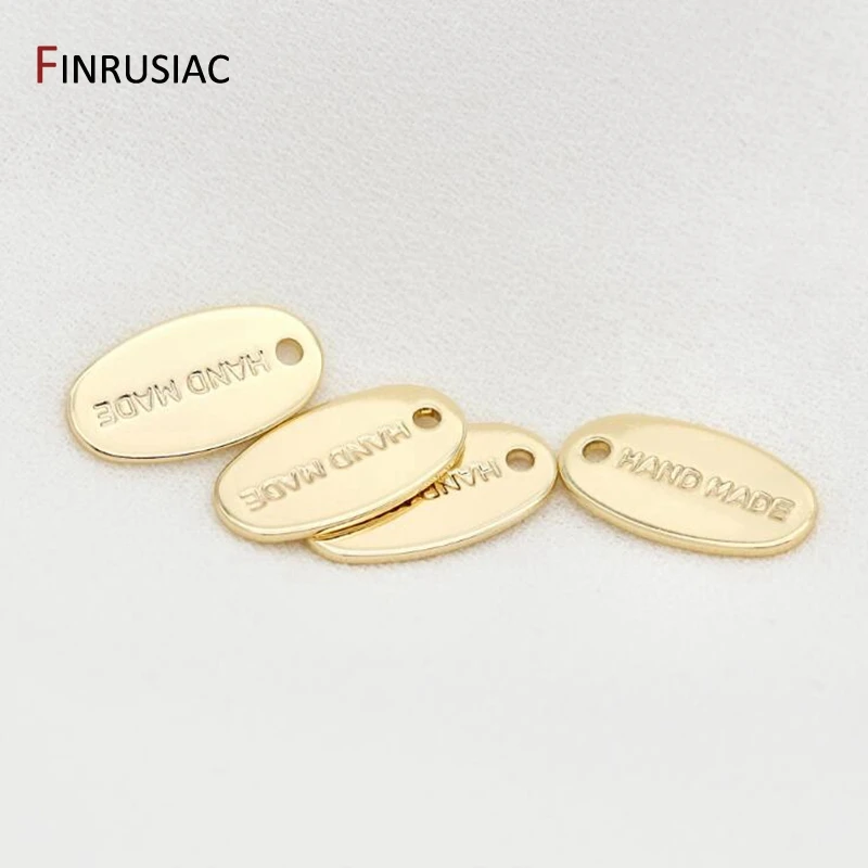 DIY Jewelry Making 14k Gold Plated " HAND MADE" Letter Tag Charm Pendants Accessories For Bracelet Necklace
DIY Jewelry Making 14k Gold Plated " HAND MADE" Letter Tag Charm Pendants Accessories For Bracelet Necklace