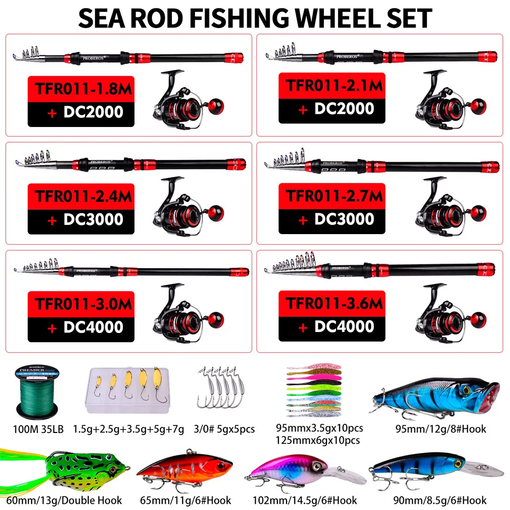 Fishing Rod Set Long Cast Cast Rod Spinning Wheel Fishing Gear Complete Set Combination With Storage Bag Sea Fishing Rod Sea Rod
Fishing Rod Set Long Cast Cast Rod Spinning Wheel Fishing Gear Complete Set Combination With Storage Bag Sea Fishing Rod Sea Rod