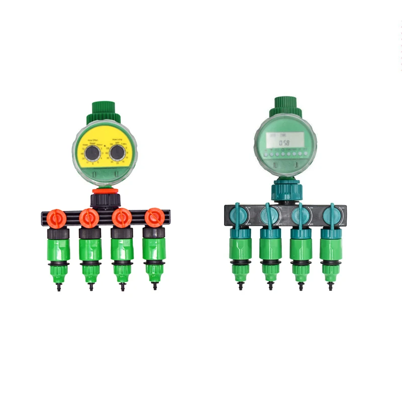 1/4" 3/8" Garden Hose 4-Way Tap Automatic Watering Timer Knob Gardens Water Timer Water Splitter lcd Watering Kit 1Pcs
1/4" 3/8" Garden Hose 4-Way Tap Automatic Watering Timer Knob Gardens Water Timer Water Splitter lcd Watering Kit 1Pcs