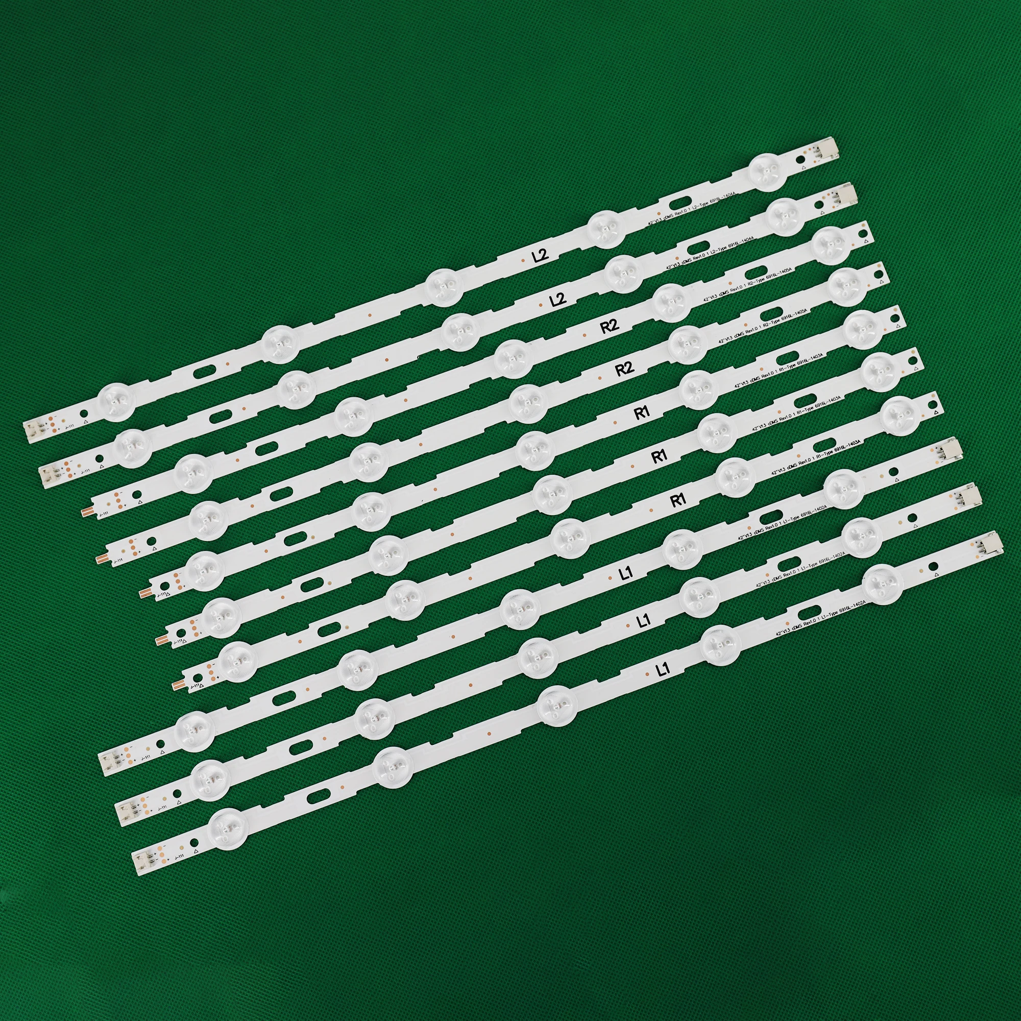 100% New 10pcs/Kit LED strips for LG 42 TV 42LN5200 UM 42LN5300 UB LC420DUE SFR5 6916L 1402A 6916L 1403A 6916L 1404A 6916L 1405A
100% New 10pcs/Kit LED strips for LG 42 TV 42LN5200 UM 42LN5300 UB LC420DUE SFR5 6916L 1402A 6916L 1403A 6916L 1404A 6916L 1405A