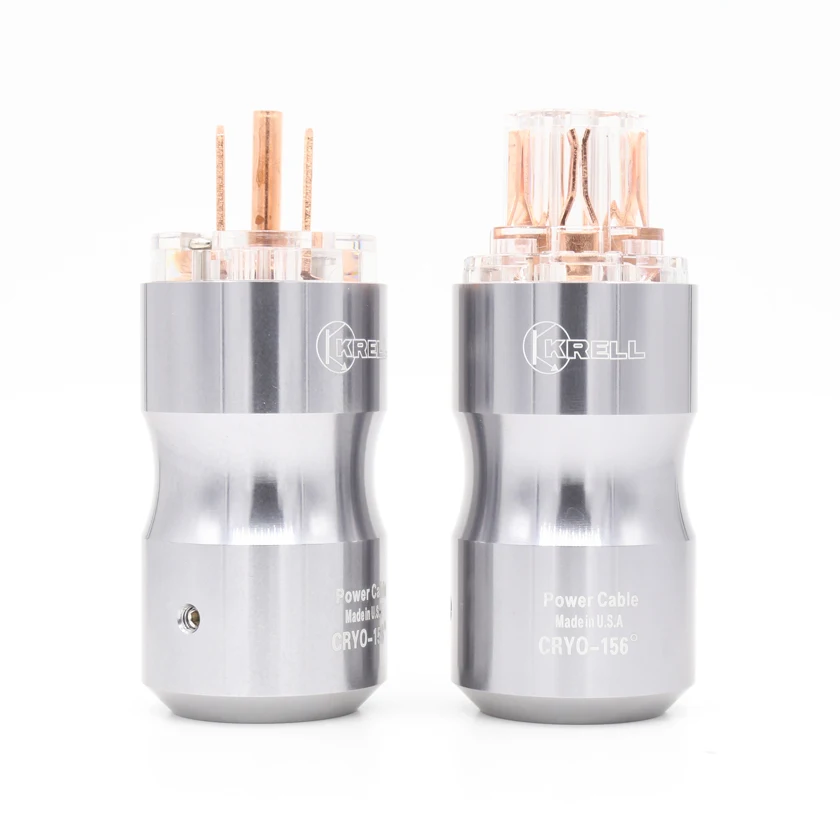 P089T 1pair Transparent HiFi Audio Grade Red Copper Plated US AC Power Plug Connector Extension Adapter
P089T 1pair Transparent HiFi Audio Grade Red Copper Plated US AC Power Plug Connector Extension Adapter