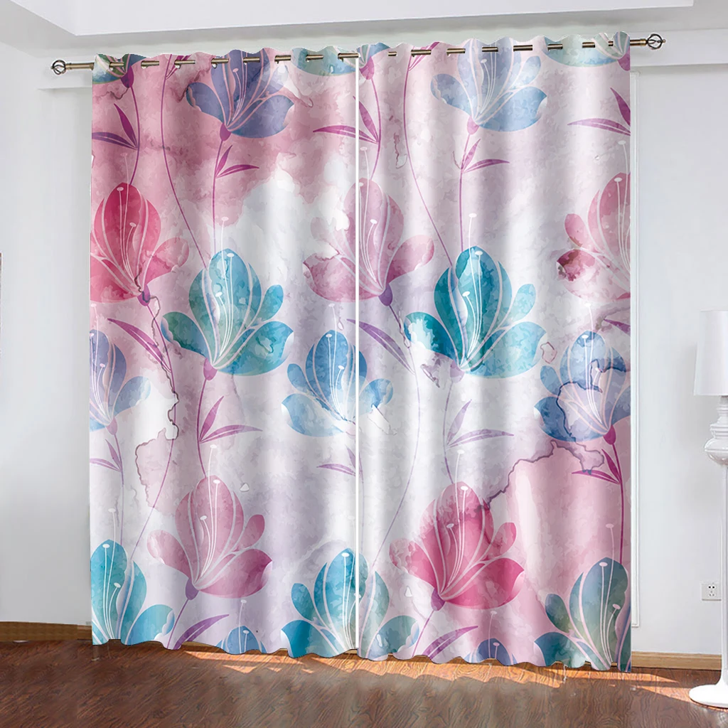 Floral Blackout Curtains for Living Room Darkening Window Curtains Bedroom Decorative Drapes(2 Panels) Cortinas Para La Sala
Floral Blackout Curtains for Living Room Darkening Window Curtains Bedroom Decorative Drapes(2 Panels) Cortinas Para La Sala