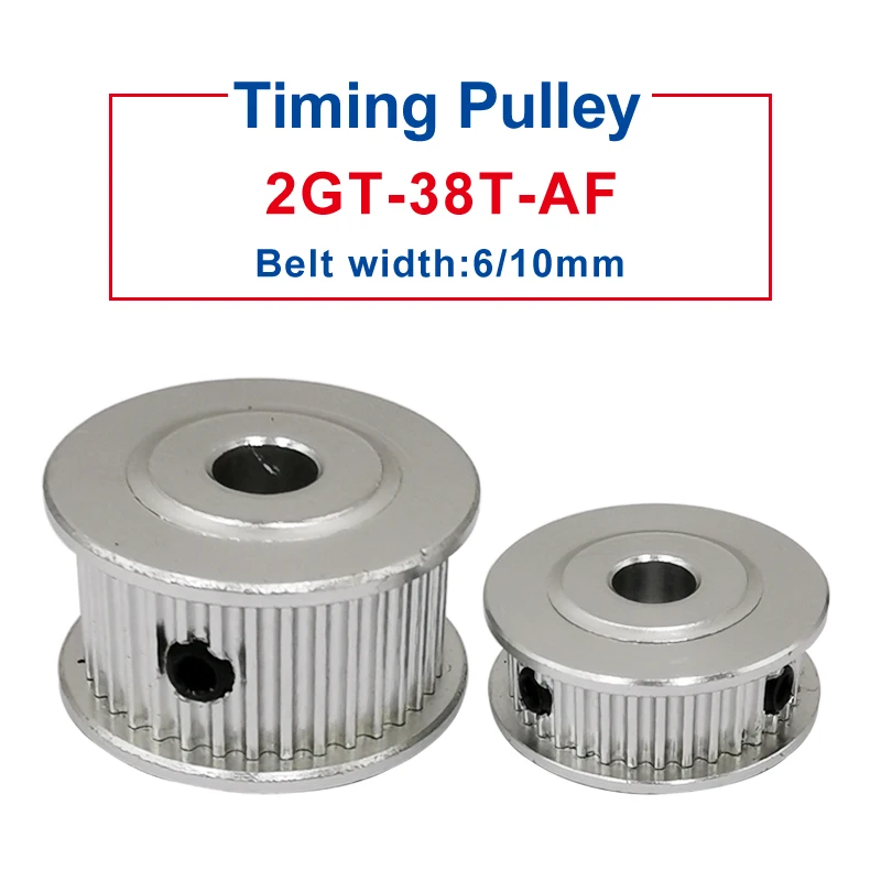 GT2-38T pulley wheel Inner Bore 5/6/6.35/7/8/10 mm Aluminum Pulley width 7/11 mm Match With 6/10mm Timing Belt For 3D Printer
GT2-38T pulley wheel Inner Bore 5/6/6.35/7/8/10 mm Aluminum Pulley width 7/11 mm Match With 6/10mm Timing Belt For 3D Printer