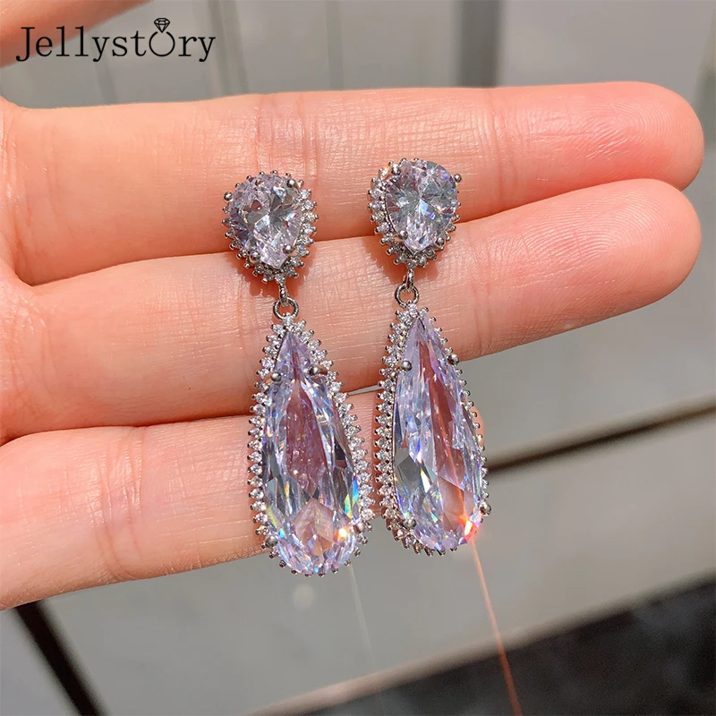 Jellystory Классический 925 сережки из стерлингового серебра Большой каплевидные серьги для женщин вечерние Подарки Серьги-капли оптовая продажа
Jellystory Классический 925 сережки из стерлингового серебра Большой каплевидные серьги для женщин вечерние Подарки Серьги-капли оптовая продажа
