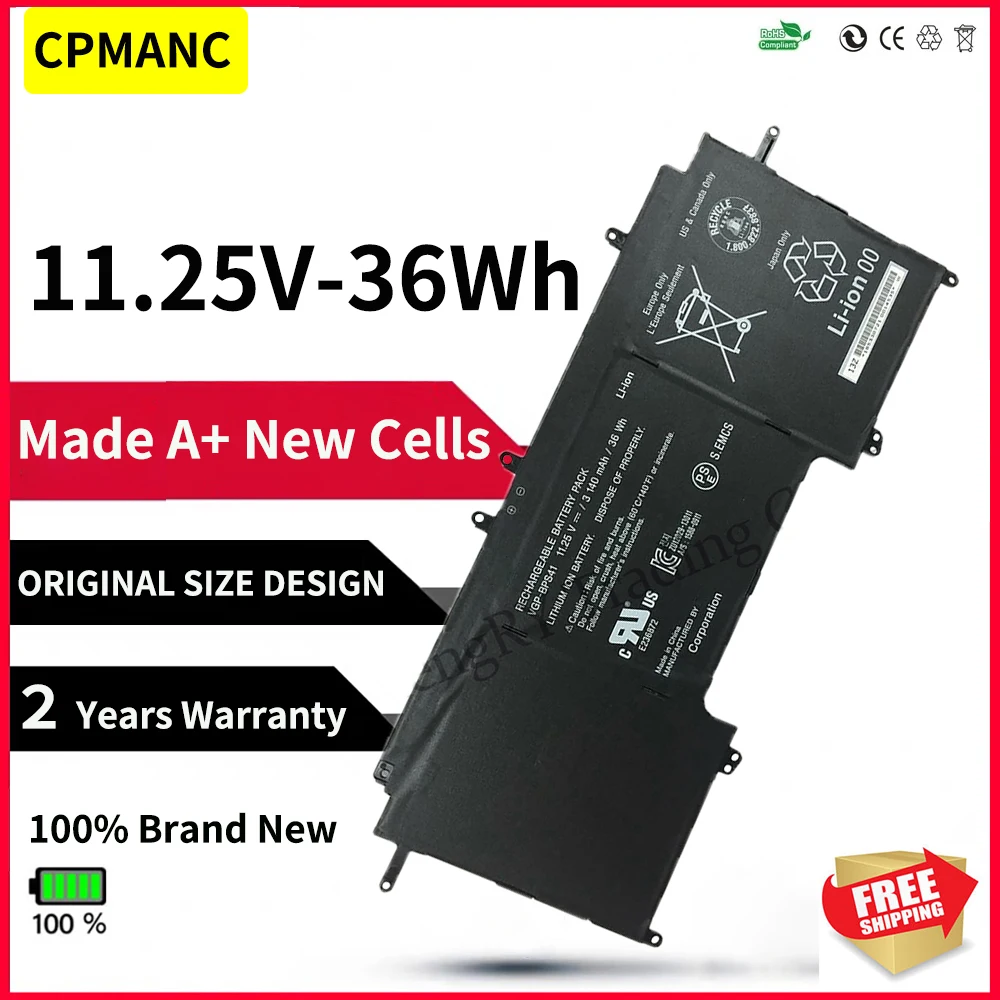HSW 11.25V 36Wh VGP-BPS41 Battery for Sony Vaio Flip 13 SVF13N SVF13N13CXB SVF13N17SCS SVF13N18SCS SVF13N19SCS SSVF13N27SCB
HSW 11.25V 36Wh VGP-BPS41 Battery for Sony Vaio Flip 13 SVF13N SVF13N13CXB SVF13N17SCS SVF13N18SCS SVF13N19SCS SSVF13N27SCB