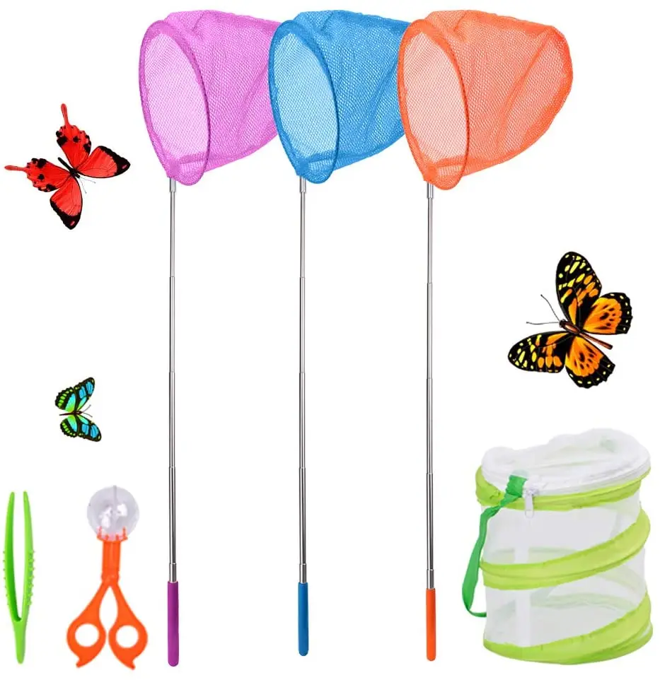 Children's Fishing Net Rainbow Beach Retractable Kids Butterfly Insect Catching Small Fish Catching Net
Children's Fishing Net Rainbow Beach Retractable Kids Butterfly Insect Catching Small Fish Catching Net