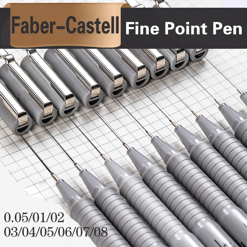 Faber-Castell Fineliner Micron Pen Fine Point Black Ink Drawing Sketching Markers School Art Supplies 0.05 01 02 03 04 05 06 07
Faber-Castell Fineliner Micron Pen Fine Point Black Ink Drawing Sketching Markers School Art Supplies 0.05 01 02 03 04 05 06 07