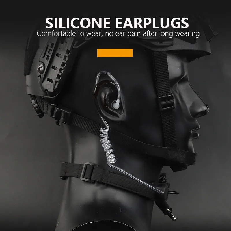 MIC Tactical Throat Microphone Air Tube Headset Tactical Walkie Talkie Accessories compatible with U94 TCI PTT
MIC Tactical Throat Microphone Air Tube Headset Tactical Walkie Talkie Accessories compatible with U94 TCI PTT