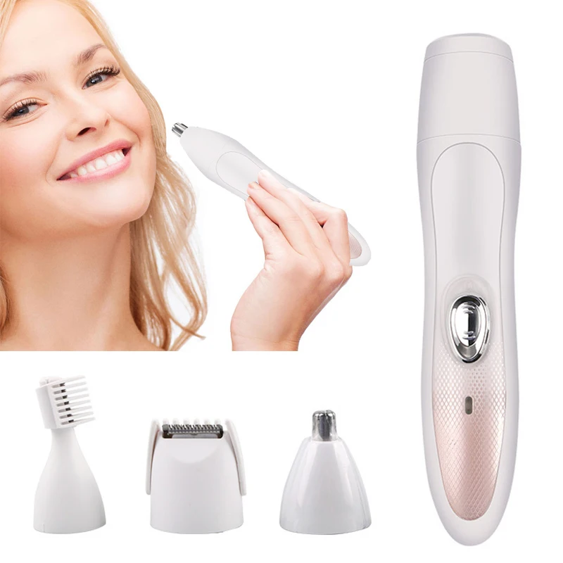 4 in 1 Shaver Suit for Lady Hair Trimmer USB Rechargeable Eyebrow Nose Hair Removal Eyebrow Trimmer Wireless Face Care Tools
4 in 1 Shaver Suit for Lady Hair Trimmer USB Rechargeable Eyebrow Nose Hair Removal Eyebrow Trimmer Wireless Face Care Tools