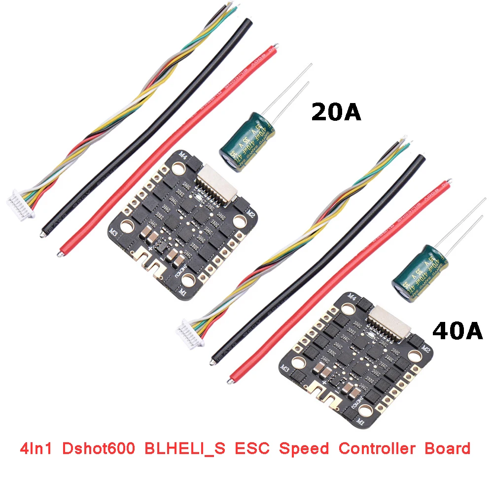 EM-20A / EM-40A 2-6S 20A 40A 4 в 1 бесщеточный ESC Dshot600 blheli _ S ESC панель контроллера скорости для FPV радиоуправляемого дрона гоночного квадрокоптера
EM-20A / EM-40A 2-6S 20A 40A 4 в 1 бесщеточный ESC Dshot600 blheli _ S ESC панель контроллера скорости для FPV радиоуправляемого дрона гоночного квадрокоптера