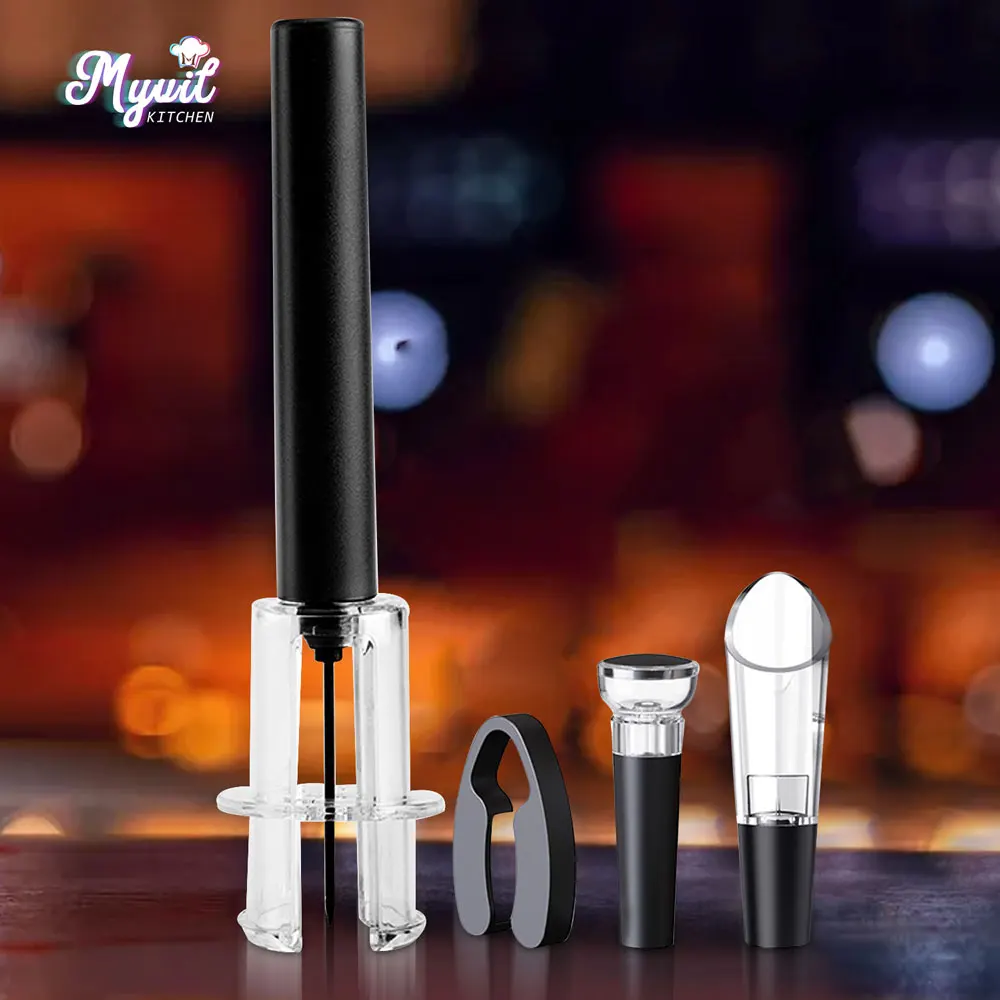 Wine Opener Air Pump Pressure Vacuum Wine Bottle Christmas Gift Corkscrew Pin Type Cork Out Tool Wine Opener Bar Accessories
Wine Opener Air Pump Pressure Vacuum Wine Bottle Christmas Gift Corkscrew Pin Type Cork Out Tool Wine Opener Bar Accessories