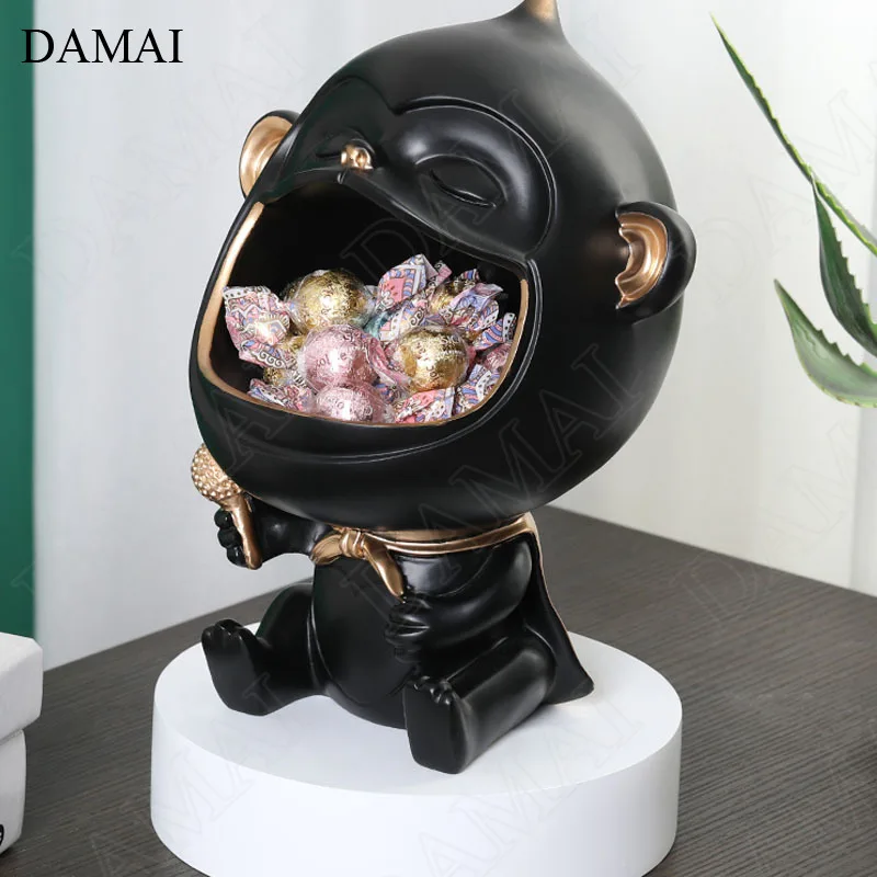 Creativity Resin Hip-hop Monkey Figurine Nordic Household Coffee Table Snacks Candy Storage Ornaments Living Room Decoration
Creativity Resin Hip-hop Monkey Figurine Nordic Household Coffee Table Snacks Candy Storage Ornaments Living Room Decoration